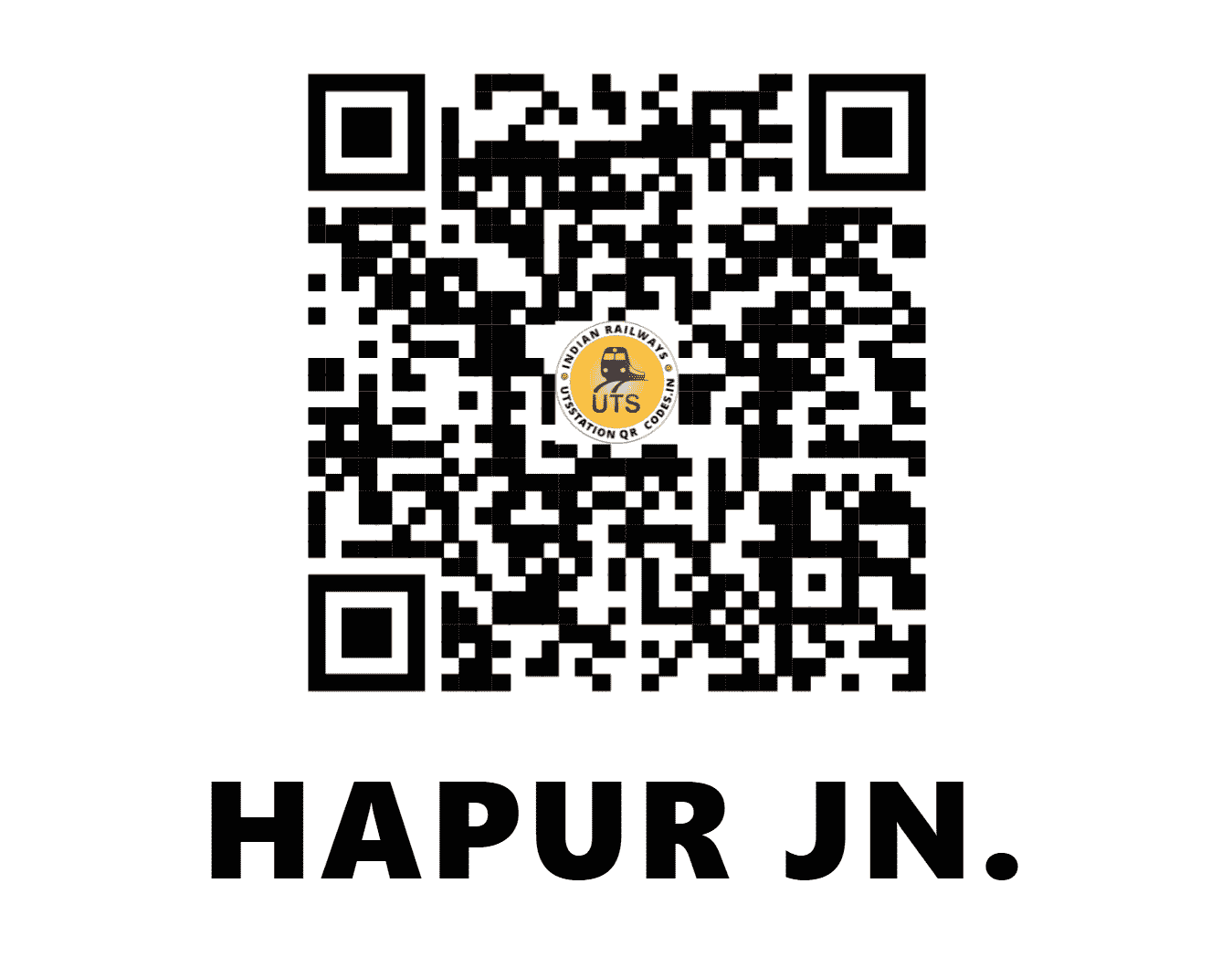 UTS QR Code for HAPUR JN. - HPU - NR (UTTAR PRADESH)